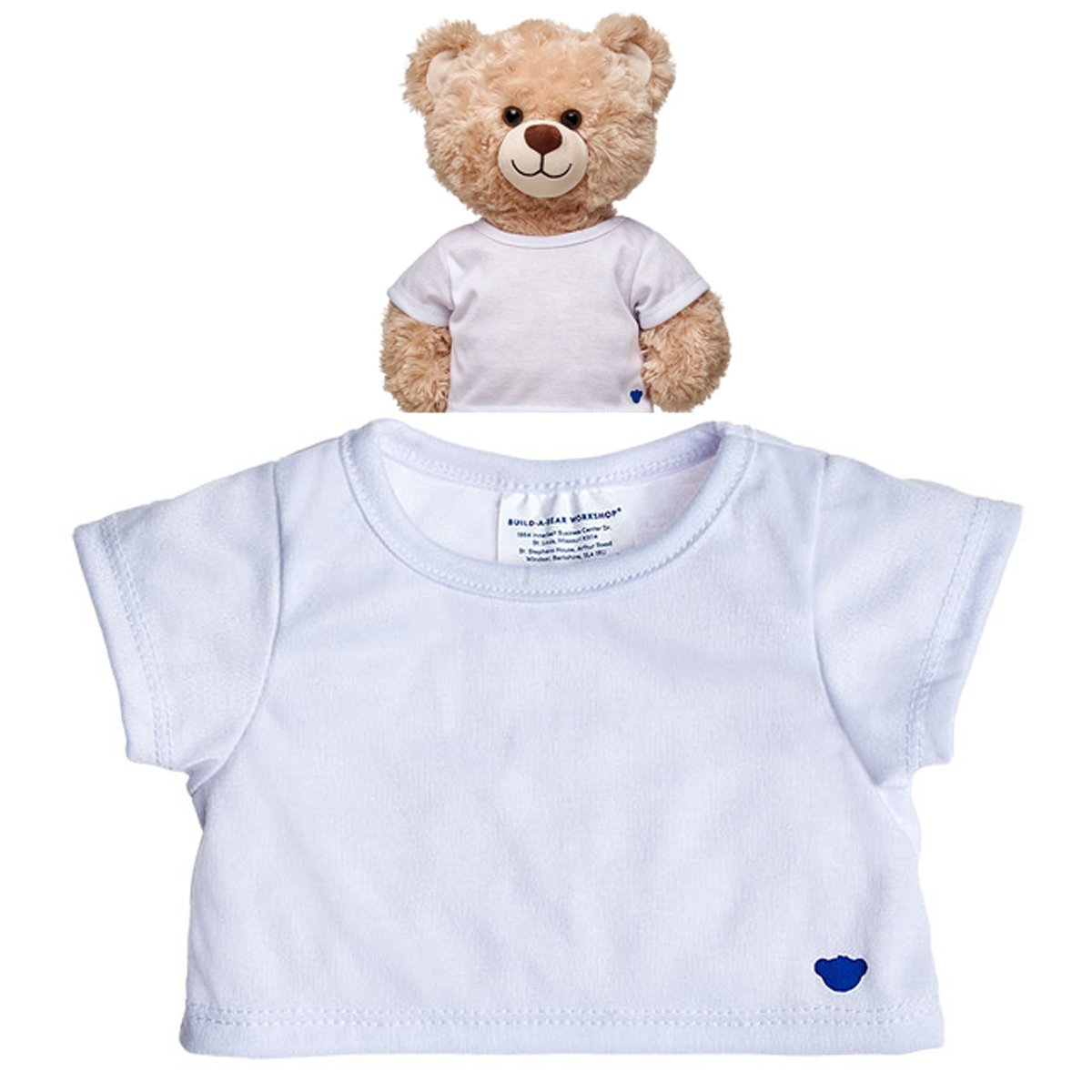 Polera Blanca Build-A-Bear